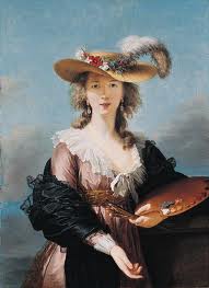 Elisabeth Vigee Le Brun, zelfportret met hoed, 1782 Elisabeth Vigee Le Brun, zelfportret met hoed, 1782