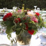 Schildervakantie Normandie bij Atelier Liesbeth van Keulen, boeket opde eettafel van La Tulipe Noire Schildervakantie Normandie bij Atelier Liesbeth van Keulen, boeket opde eettafel van La Tulipe Noire